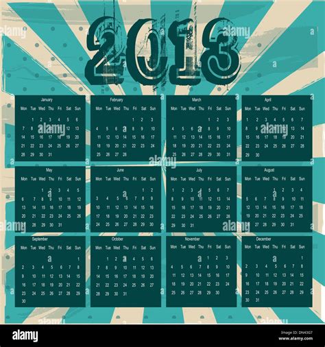 2013 Calendar Stock Vector Images Alamy