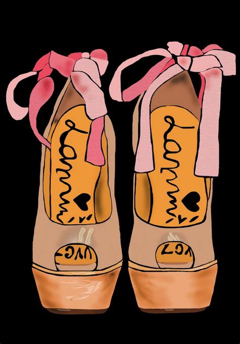 Lanvin Pumps Shoe Art Cute Illustration Carly Lanvin Christian