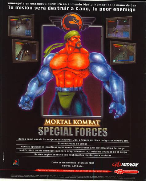 Mortal Kombat Special Forces Psx Cover