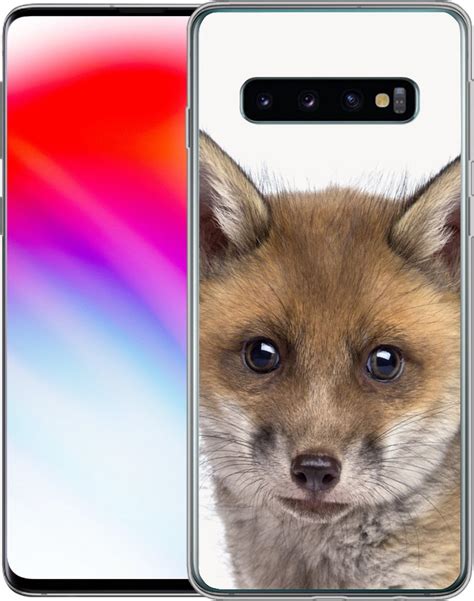 Samsung Galaxy S10 Hoesje Kinderen Vossen Jong Baby Vos Welp