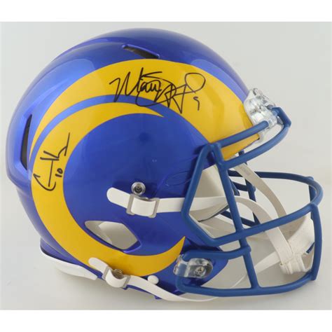 Matthew Stafford Cooper Kupp Signed Rams Full Size Authentic On Field