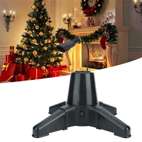 Christmas Tree Holder Adjustable 360 Degree Electric Rotating Christmas