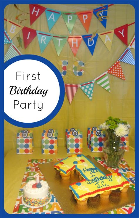 Happy First Birthday Party for Baby J.C. - B-InspiredMama.com