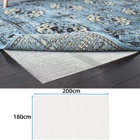 Противохлъзгаща подложка за мокет, тип мрежа, PVC, 1.8мх2м, Бежов - eMAG.bg