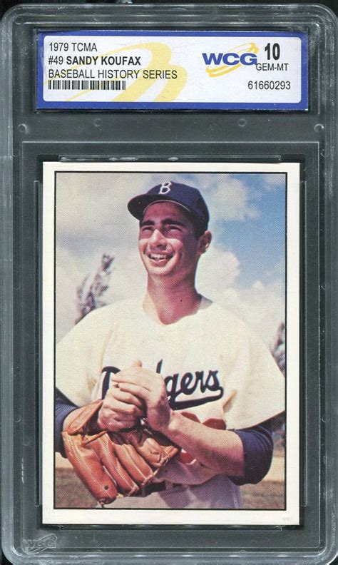 1979 TCMA Baseball History Series 49 Sandy Koufax WCG 10 61660293