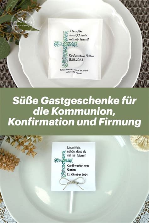 Wunderschöne Teelicht Botschaften und Gastgeschenke für Kommunion