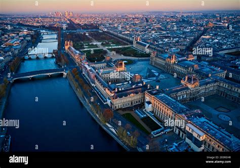 Paris Louvre Aerial View High Resolution Stock Photography and Images ...