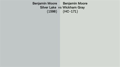 Benjamin Moore Silver Lake Vs Wickham Gray Side By Side Comparison