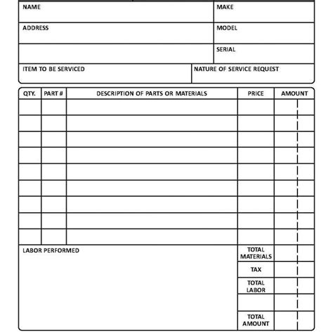 Custom Job Work Order Estimate TMG057 CompuPrint USA