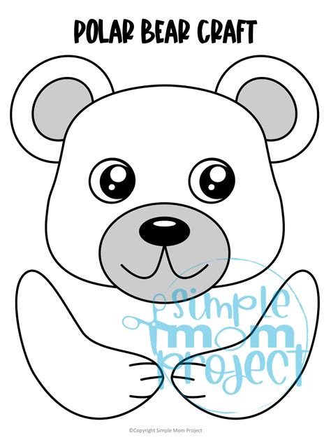 Polar Bear Template Craft | ubicaciondepersonas.cdmx.gob.mx