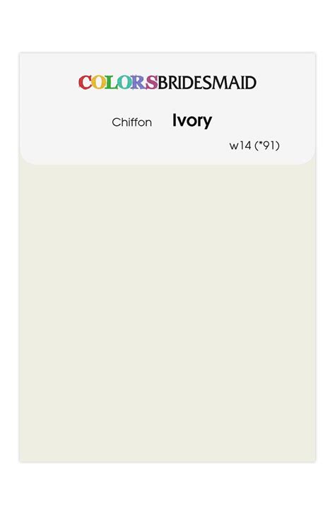 Ivory Chiffon Swatches Colorsbridesmaid