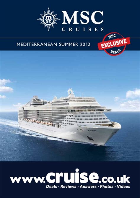 MSC Cruises Latest Summer Deals 2012 by Cruise.co.uk - Issuu