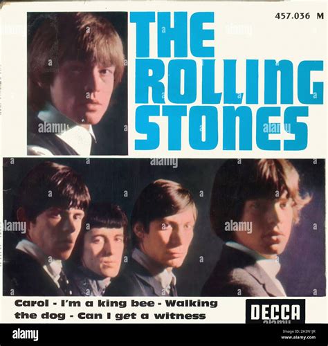 Vintage Vinyl Recording Rolling Stones The Carol F 1964 Stock