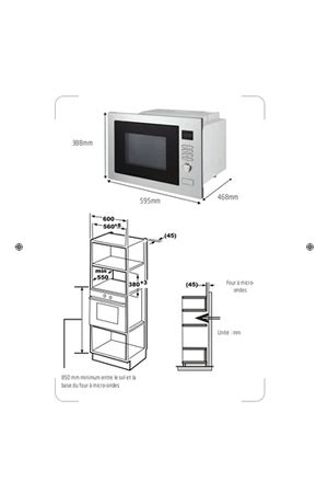 Micro ondes combiné Proline CBI32IX Darty