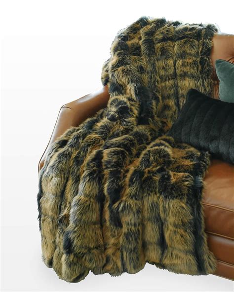 Fabulous Furs Limited Edition Faux Fur Throw Neiman Marcus