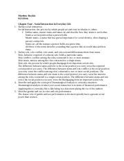 Chapter Homework Matthew Boykin Chapter Four Social