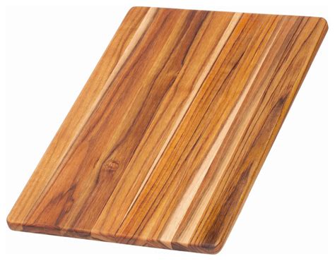 Teak Haus Edge Grain Teak Wood Rectangular X Inch Cutting