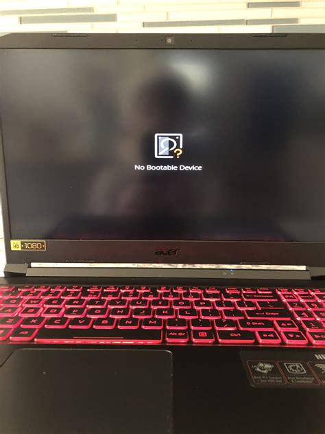 How Can I Fix My Acer Nitro 5 An515 57 With It Saying No Bootable