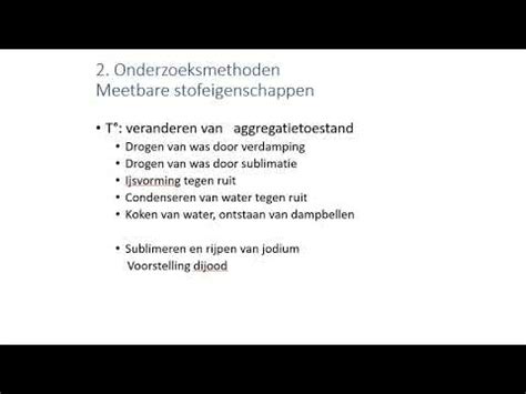 Pp Onderzoeksmethode Meetbare Stofeigenschappen Temperatuur Youtube