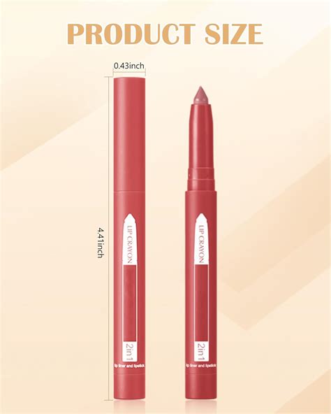 Juego de 4 lápices labiales mate lápiz labial impermeable lápiz labial tintado rosa nude