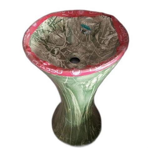 Green Ceramic Pedestal Wash Basin At Rs 1500 Kanke ID 2850306022962