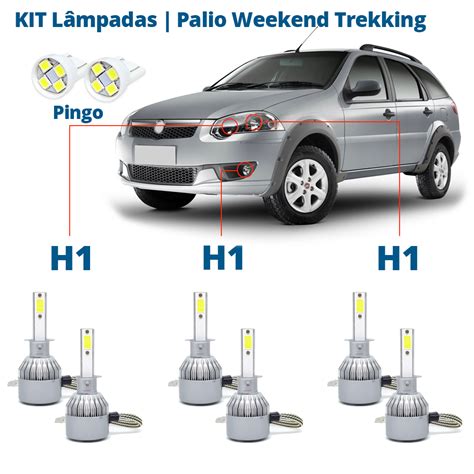 Conjunto De L Mpadas Fiat Palio Weekend Trekking