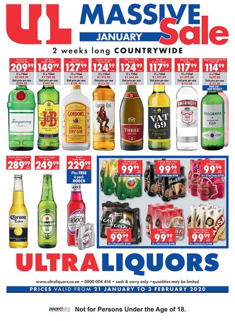 Ultra Liquors Massive Sale 21 Jan 03 Feb 2020 M Guzzle Co Za