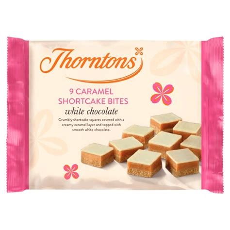 Thorntons White Caramel Shortcake Bites 9pk Tesco Groceries