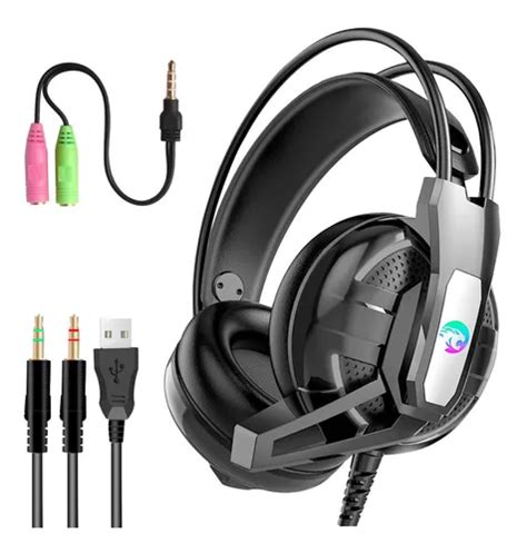 Auricular Gamer Led Rgb Microfono Gaming Pc Ps4 Xbox Cuota