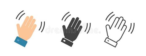 Wave Hand Clipart Black And White Heart