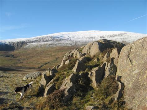 Rock Outcrop With Foel Fras Jonathan Wilkins Geograph Britain And