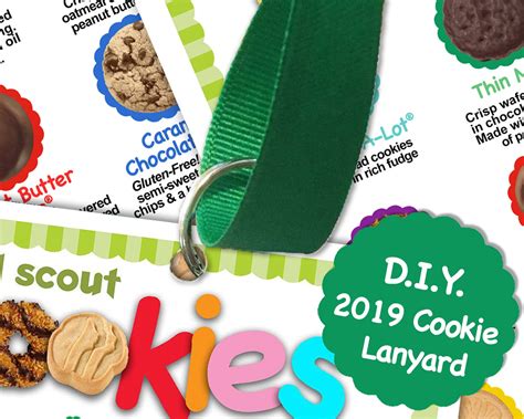 2020 Abc Girl Scout Lanyard Cookie List No Prices Printable Etsy