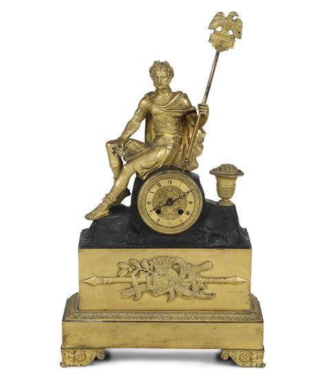 Pendola Da Tavolo Con Cassa In Bronzo Dorato Francia Xix Xx Secolo