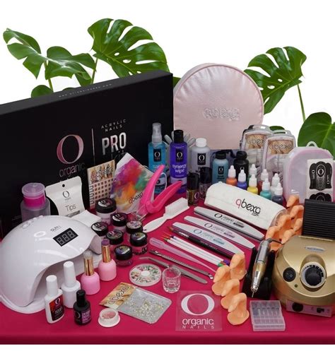 Kit Uñas Qbexa Prokit Organic Nails Lámpara Uvled Acrílicos Mercado