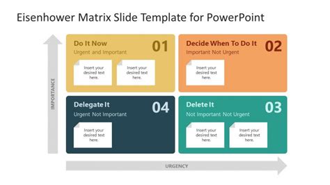 Eisenhower Matrix Powerpoint Slide Diagram Slidemodel