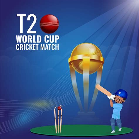 Premium Vector Banner Design Template Of T20 World Cup Cricket Match