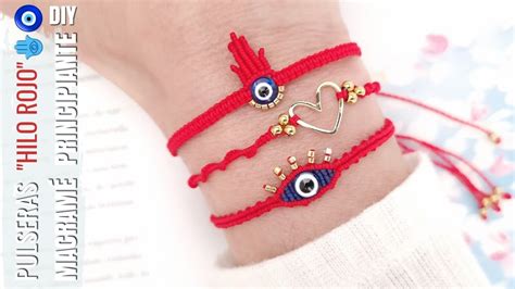 Diy Pulseras Hilo Rojo Buena Vibra Pulseras Hilo Rojo De Protecci N