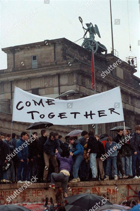 East Berliners Stand On Top Berlin Editorial Stock Photo Stock Image