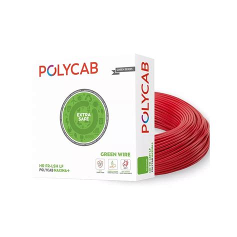 Polycab Maxima Green Wire Hr Fr Lsh Lf Mm M Red Electricbasket