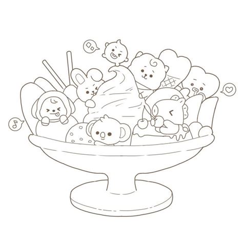 10 Cute Bt21 Bts Coloring Pages Pics COLORIST