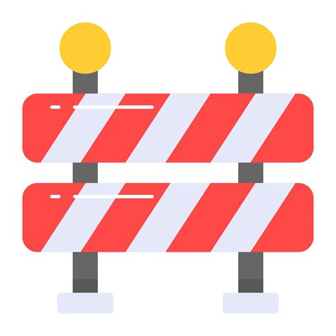 A Road Barrier Vector Design In Trendy Style Premium Icon 20939997