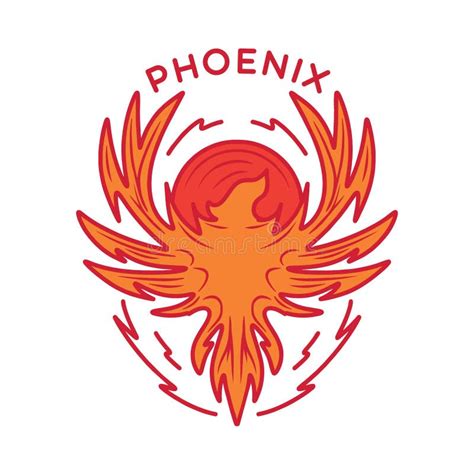 Phoenix Rising Logo Black Stock Illustrations 152 Phoenix Rising Logo