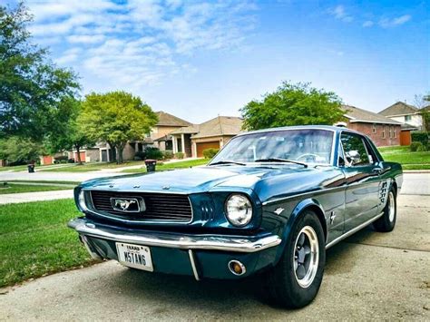 Ford Mustang Sedan Blue Rwd Automatic Classic Ford Mustang