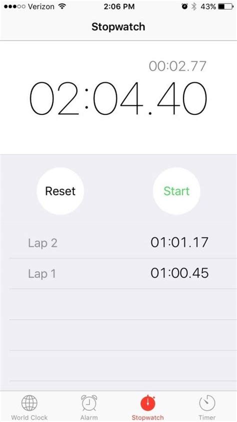 How To Use The Iphones Stopwatch