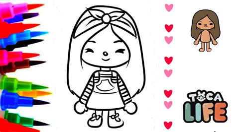 How To Draw Toca Life World Character Step By Step Easy Toca Boca