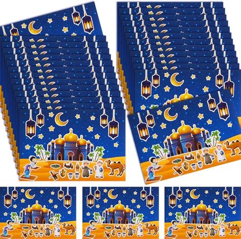 Amazon Pieces Ramadan Stickers Eid Mubarak Stickers Ramadan