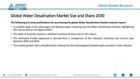 Ppt Water Desalination Market Business Expansion Plans And Forecast