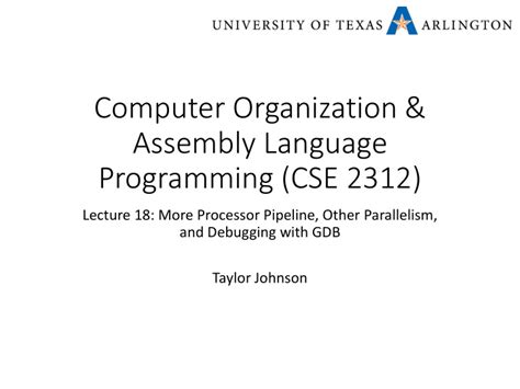 PPT Computer Organization Assembly Language Programming CSE