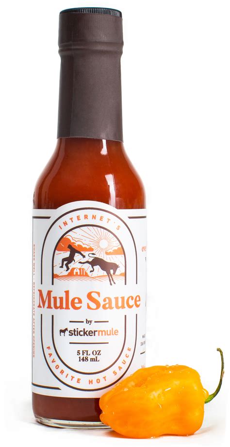 Mule Sauce Sweet Spicy Hot Sauce Quick Free Shipping Sticker Mule