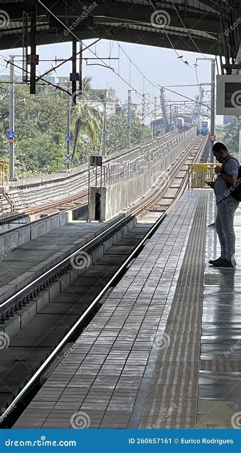 Andheri Metro Station - Blue Line 1 Editorial Photo - Image of inorbit ...